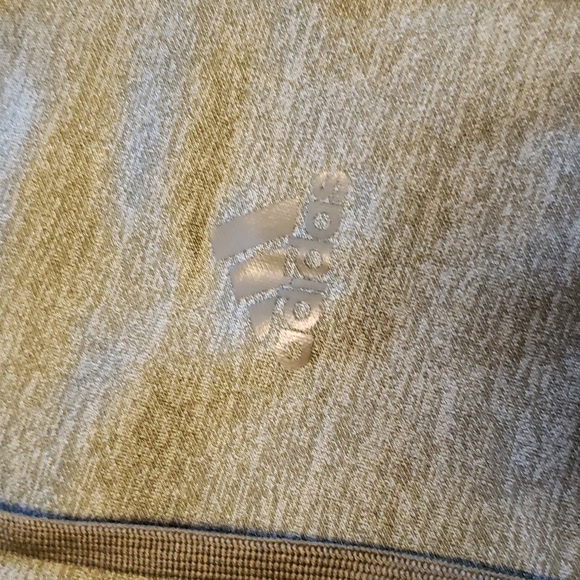 Adidas green heathered fleece line hoodie size medium - Picture 2 of 4